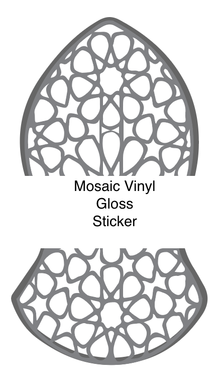 Vinyl Sticker in the silhouette of the Blessed Sandal